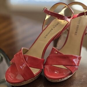 ❤️💋Audrey Brooke, Red Patent Leather Women’s Heels, Sz 6.5, Lightly Worn